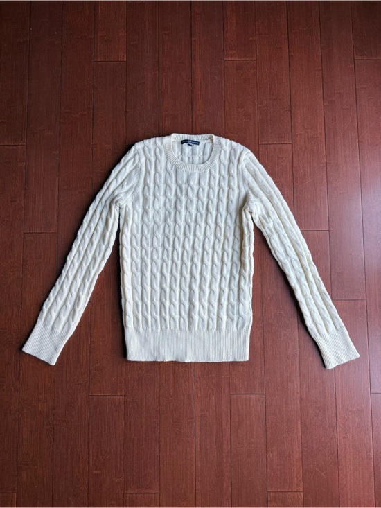 GAP Sweaters - Vintage 90s GAP Ivory Cable Knit Angora Sweater BNWT - Size M
